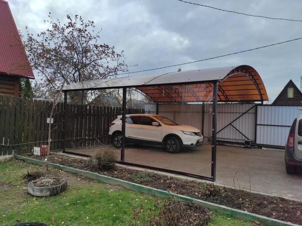 Прозрачные шторы ПВХ для навеса под автомобиль в Кшенском